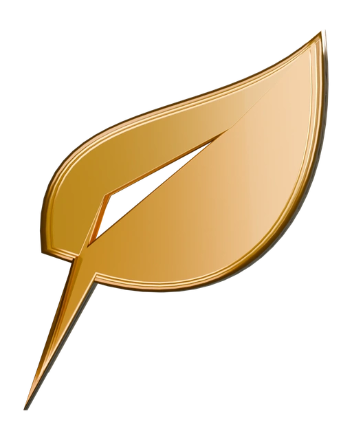 The HoodHallz leaf sculpted in gold