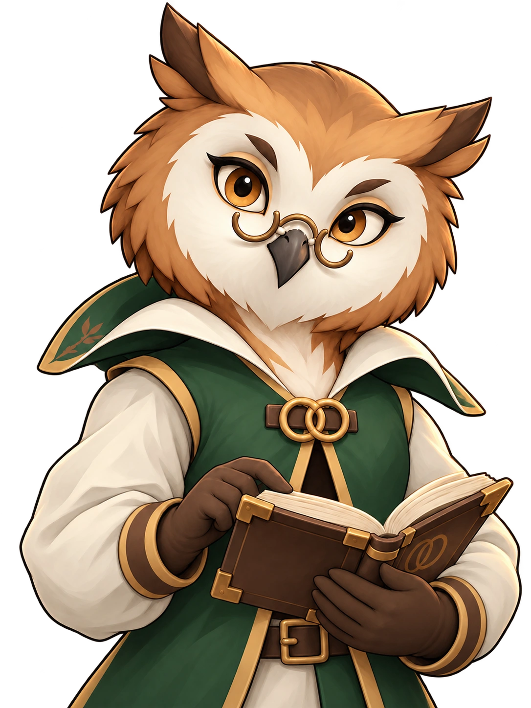Vesper, the owl of the Garden of Ideas